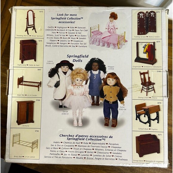 The Springfield Collection Vintage Doll Bedding Set New In Box - Picture 2 of 3